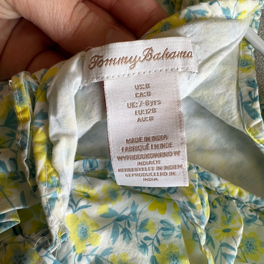 Girls Tommy Bahama Floral Spring Dress in size 8 - Picture 3 of 5